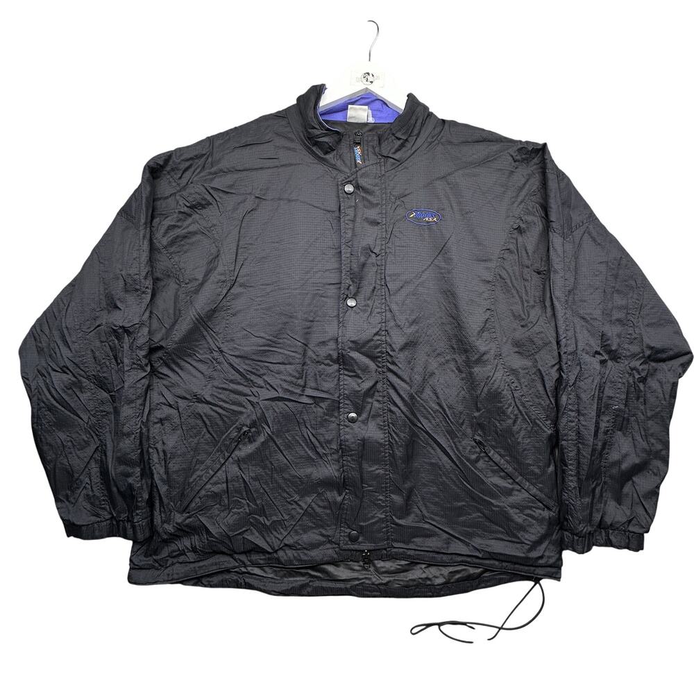 Vintage Brooks Gore-Tex Windbreaker Running Jacket Mens XL Black Purple